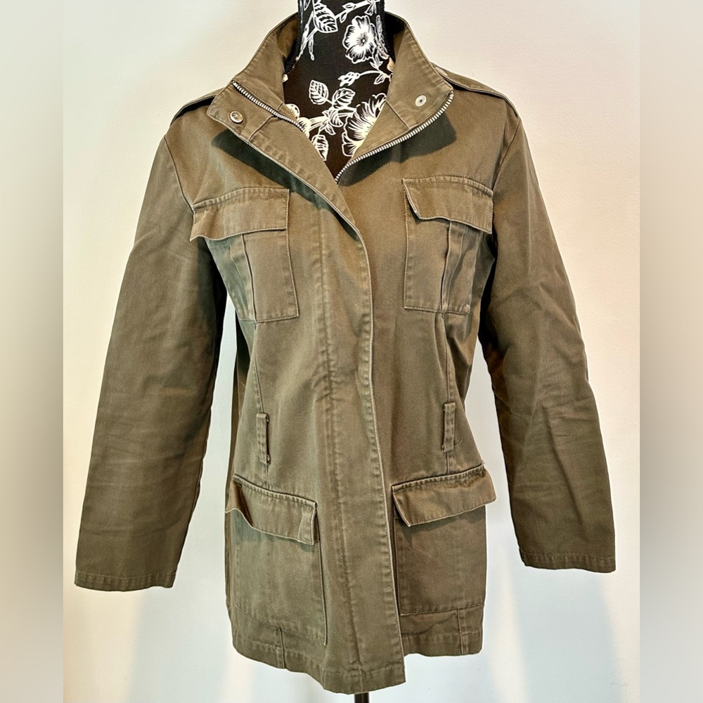 Vintage Old Navy green army cargo jacket